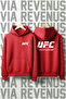 سويت شيرت بقلنسوة للجنسين مطبوع من الأمام والخلف من UFC