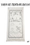 Painted Children's Prayer Rug and Rosary Set Blue and Painted Eli̇Fba Set of 2 - 3