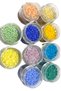Miyuki Delica Bead Set with 5 Pairs of Closing Rings and Clips (10 COLORS TOTAL) - 2