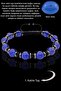 Aaa+ Terahertz Spirit Blue - Real Agate Stone Bracelet with Adjustment - 2