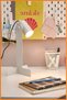 Table Lamp Wired Moving Head 8,5W Plastic Lampshade Study Reading Night 29 cm Beige - 2