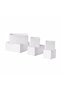 6 Piece Organizer Box Set White 14X14X13 Cm, 28X14X13 Cm, 28X28X13 Cm, 2 Pieces of Each
