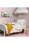 Barndröm White-Pink 150x200/50x60 Cm Children's Duvet Set Without Rubber White Cotton/Without Sheet - 2