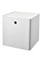 Plastic KUGGIS box with lid, white, 32x32x32 cm White 1