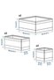 6-Piece Organizer Box Set, Dark Gray 14X14X13 Cm, 28X14X13 Cm, 28X28X13 Cm, 2 Pieces of Each - 5