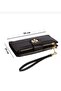 Women's Oversized Vegan Leather Wallet with Lock - 2