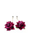 Bohem Style Red Rose Figure Women Earrings - 3
