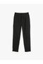 Viscose Blended Waist Lace up Chino Pocket Detailed Sweatpants Trousers