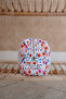 100% Cotton Large Care Bag - Little Flowers/Red - 4