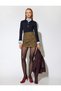 X Selected by Melis Ağazat - Long Sleeve Stone Buttoned Polo Collar Knit Sweater - 3