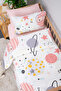 Astromini 100% Cotton Baby Duvet Cover Set - Pink - 7