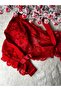 Espera Model Spongeless Bow Detailed Daily Lace Women's Bra Red Color - 3