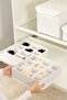 Set of 2 White Closet Drawer Underwear Belt Socks Shawl Organizer Box Accordion Organizer with Compartments - 6