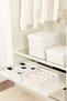 Set of 2 White Closet Drawer Underwear Belt Socks Shawl Organizer Box Accordion Organizer with Compartments - 4
