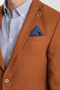 Allegri Men's Mustard Patterned Slim Fit Mono Collar Sports Blazer Jacket - 2