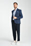 Plaid Pattern Mono Neck Slim Fit Blazer Single Jacket - 7