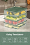Green 6-Piece 3.5 Liter Refrigerator - Freezer Organizer, Microwave and Freezer Containers - 3