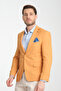 Nipoye Men's Light Tile Full Lined Mono Collar Slim Fit Sports Blazer Jacket