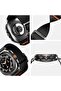 Lite Fit for Samsung Galaxy Watch Ultra Band 47mm Nylon Solo Loop Band Strap - Black - 3