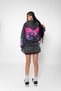 Jinx Arcane Printed Oversize Unisex Washable Black Hoodie - 8