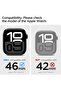 Tough Armor for Apple Watch Series 10 (46mm) Case with built in Screen Protector - Black - 2