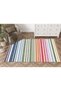 Mira Multicolored Stripe Patterned Modern Decorative Carpet Mira 1612 - 2