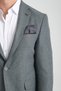 Icardi Men's Gray Textured Fabric Mono Collar Slim Fit Sports Blazer Jacket - 3