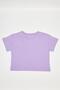 Girl's Crop Tshirt Purple - Aleyna - 2