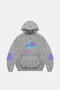 Jinx Arcane Printed Oversize Unisex Washable White Hoodie - 7