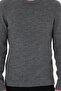Men's Regular Fit Crew Neck Gray Melange Sweater 50297049-Vr086 - 6