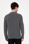 Men's Regular Fit Crew Neck Gray Melange Sweater 50297049-Vr086 - 5