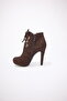 Women's Nubuck Long Heeled Shoes - 4