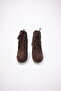 Women's Nubuck Long Heeled Shoes - 2