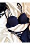 Star Model Padded Bra and Panty Set - Bralet Set - 4