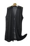 Plus Size Lace Three Button Vest - 2