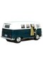 1:32 Scale 1962 Vw Classical Bus Green Metal Model*2021 - 2