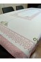 Pink Cross Stitch Carefree Fabric Table Cloth |   150X210Cm |   Cross Stitch Pattern - 2
