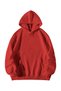 Unisex Red Manifest 999 Release Printed Oversize Hooded Kangaroo Pocket Hoodie - 2