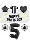 Black and White Fan - Foil Balloon and Eva Banner Set (Age 5)