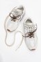 Serena White Suede Genuine Leather Mesh Women's Sports Shoes - 2