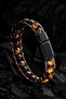 Men's Natural Stone Bracelet - Tiger Eye Natural Stone Beads Men's Bracelet