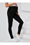 Women's Black Diver Recovery High Waist Adjustable Maternity Leggings - 4