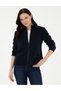 Navy Blue Comfort Fit Fleece Cardigan 50300871 -Vr033