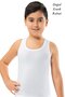 Weweus White Male Child Superfine Natural Bamboo Luxury Undershirt 3049 - 5