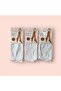 Women's White Anti-Slip Hajj and Umrah Tavaf Socks Knee Socks 3-Piece