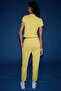 Liora Women's 2-Piece Set Comfort Fit Patterned Textured Fabric Elastic Leg Hem Mustard Tracksuit Set - 6