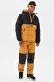 سترة Progressive Utility Pullover Puffer للرجال بسحاب نصف واحد وقلنسوة قابلة للنفخ باللون البني والأسود - 6