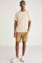 Astons Men's Relaxed 100% Organic Cotton Thick Single Jersey Woven Vanilla T-Shirt - 3
