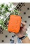 Orange 661 Orange Color World Genuine Leather Wallet Bag Card Holder Women Men Model - 2