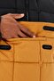 سترة Progressive Utility Pullover Puffer للرجال بسحاب نصف واحد وقلنسوة قابلة للنفخ باللون البني والأسود - 4